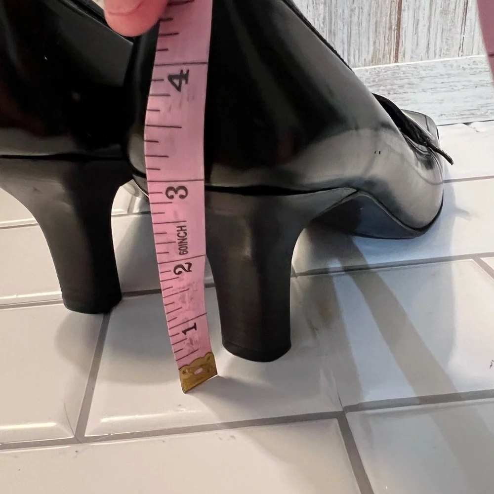 Coach Black Leather Heels